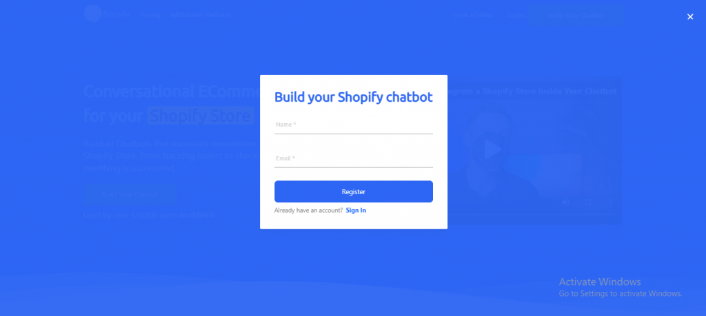 build shopify chatbot